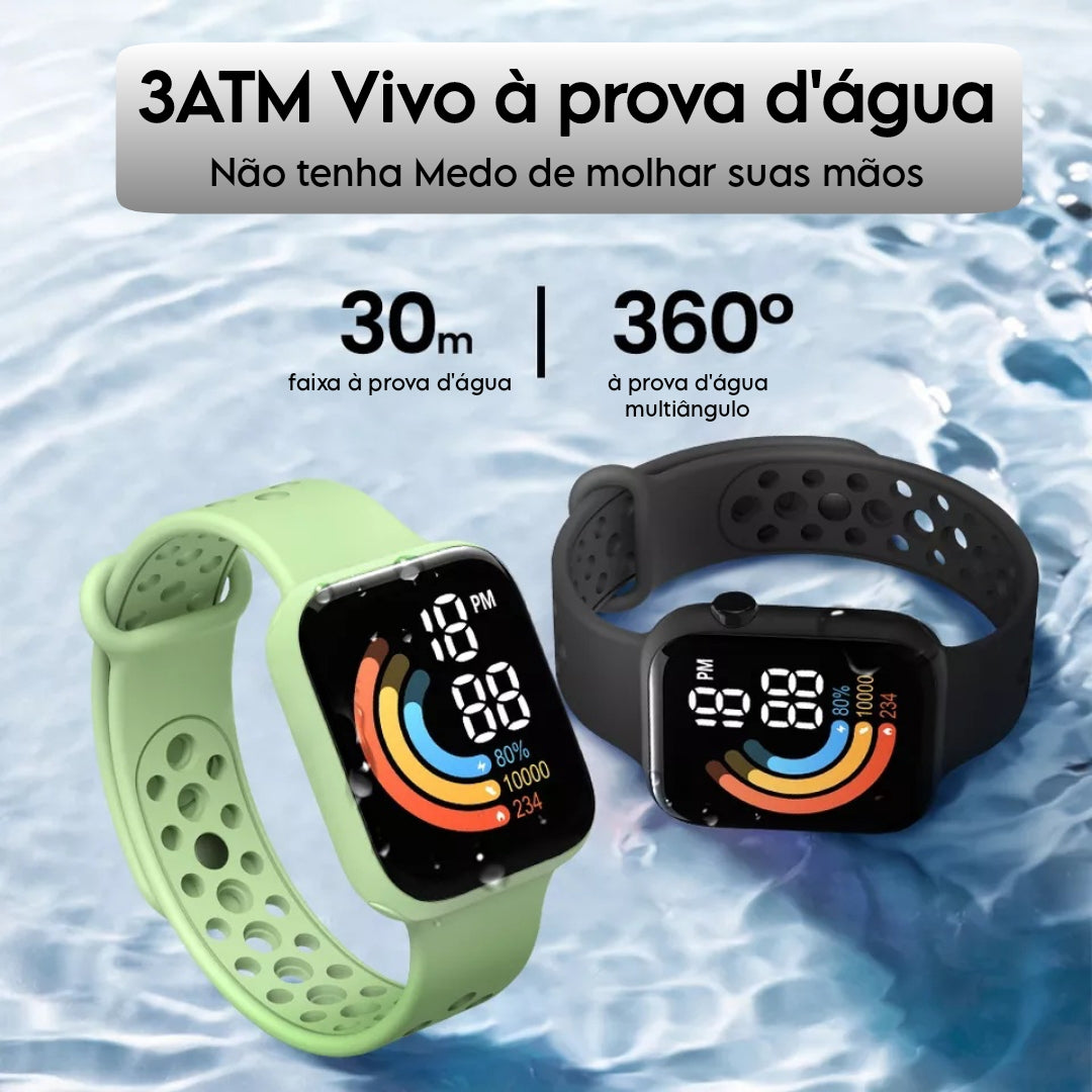 Smartwatch - Multi-Cores & Multi-Funções - À prova d'água