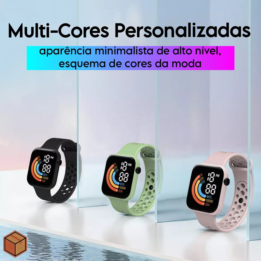 Smartwatch - Multi-Cores & Multi-Funções - À prova d'água